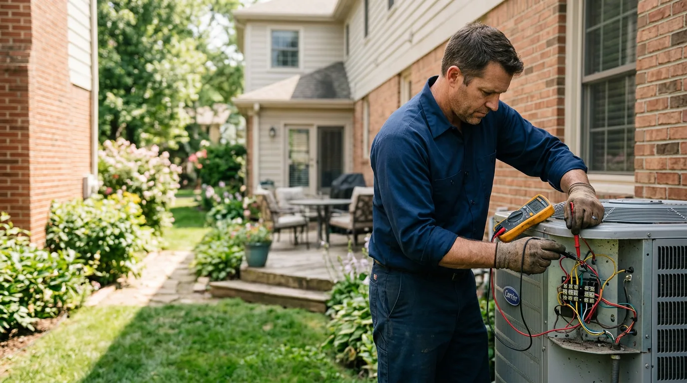 HVAC technician working near Red Lion, PA